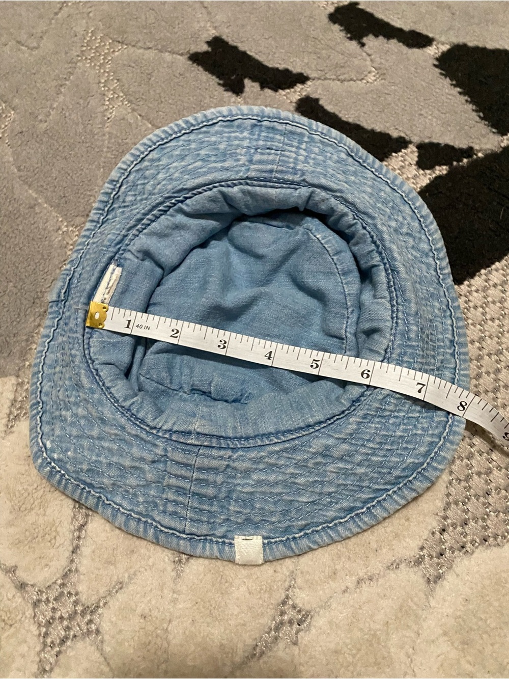 Carter’s Little Planet Chambray Bucket Hat 12 Month - Picture 2 of 3